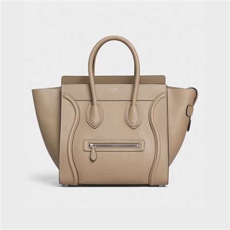 Mini Luggage handbag in natural calfskin 